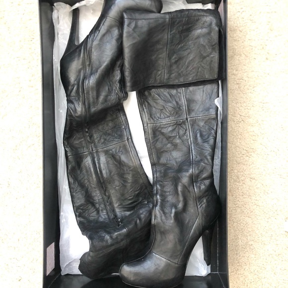 Report Signature Fairfax OTK boots black sz 6.5 - Picture 10 of 12